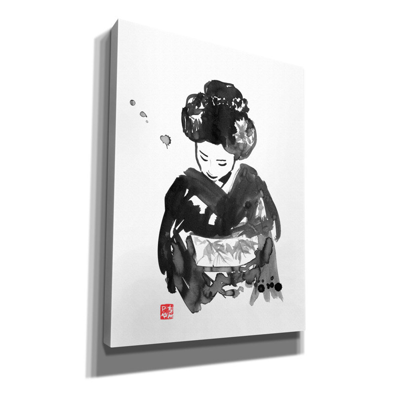 «Take A Bow» par Pechane, art mural sur toile, H 54 po x l 40 po x P 1,5 po