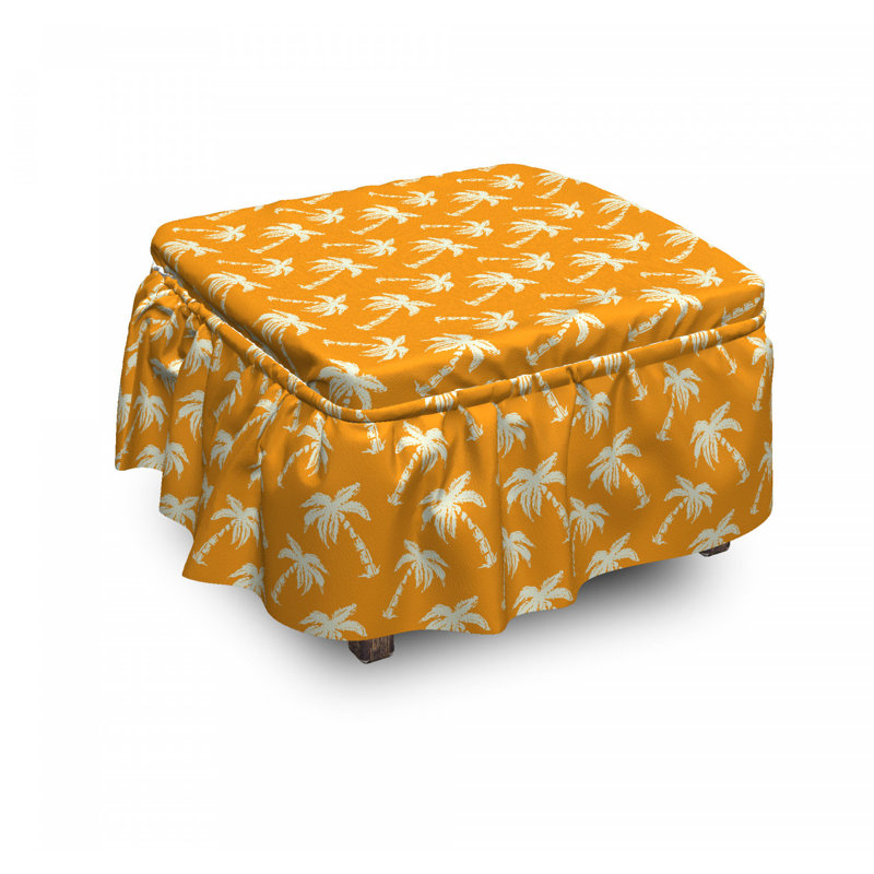 Box Cushion Ottoman Slipcover