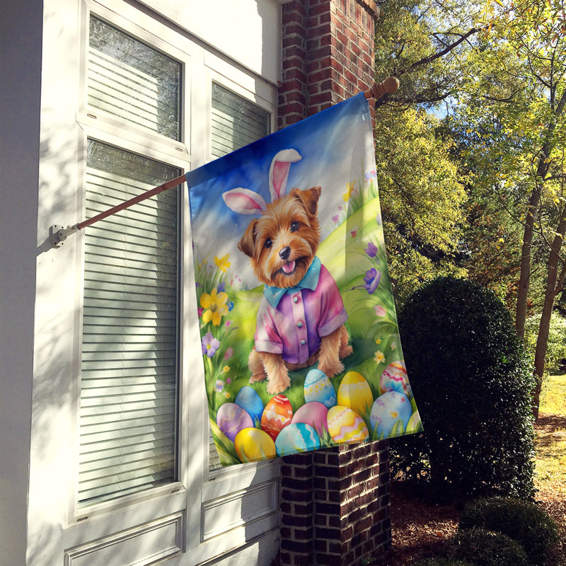 Easter Egg Hunt Double Sided 40'' H x 28'' W Polyester Easter House Flag