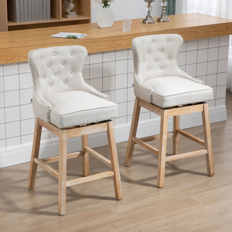Tabourets de bar en tissu