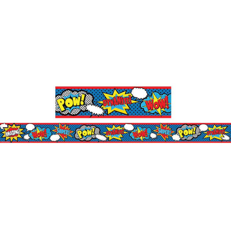 Bordure droite super-héro
