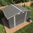 Outdoor Storage Shed 8 Ft In Gray, Made Of Metal With Lockable Double - Doors, Vent Windows, Ideal For Storing Generators, Bicycles, And Proof Gray Garden Tool Ft, Latch On Grills,-118959980
