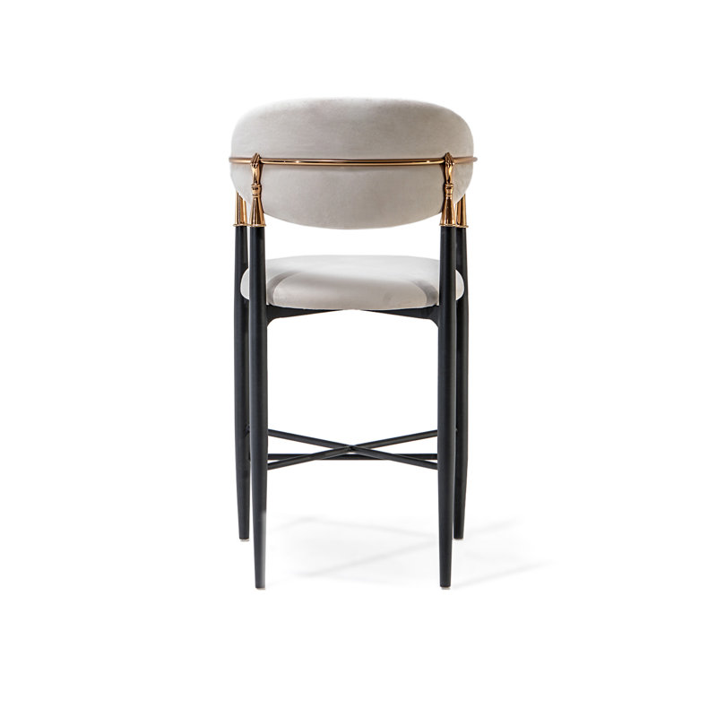 Tabouret de comptoir Roubi, Beige
