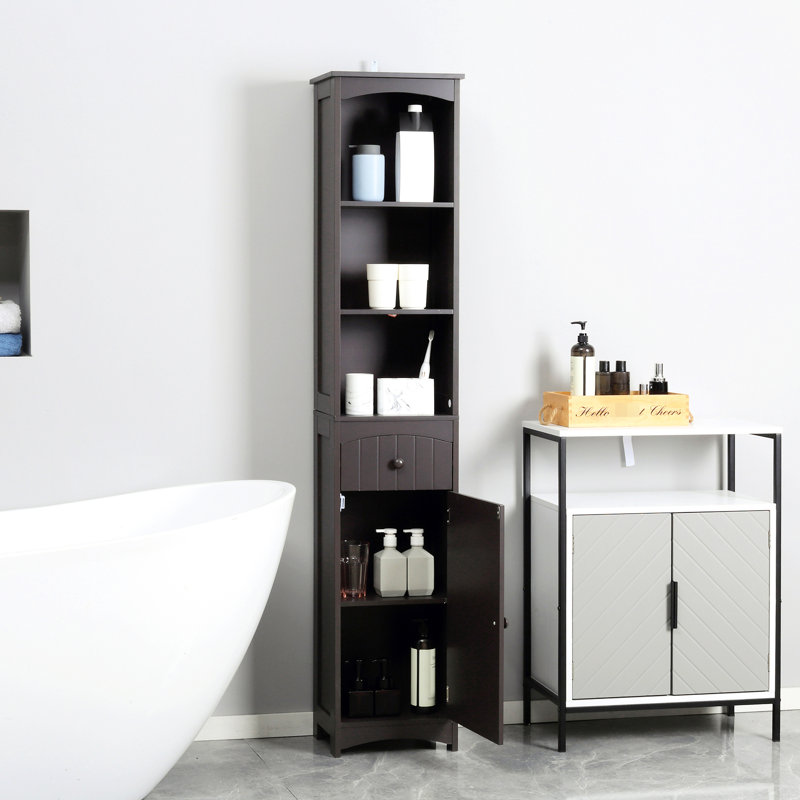 Armoire de rangement pour salle de bain Brown