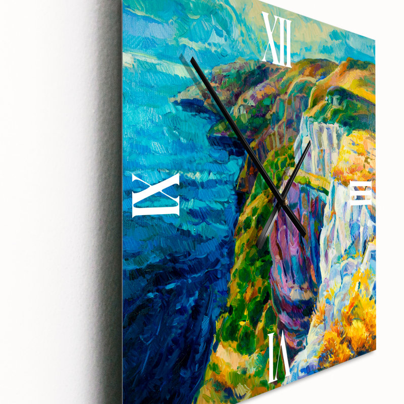 Horloge murale Cliff by the Ocean II, Petit