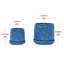 Ensemble de 2 pots de fleurs décoratifs pour l'intérieur et l'extérieur 8 po-805540338