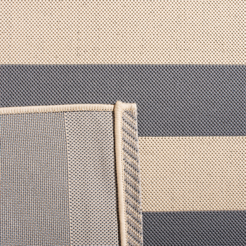 Tapis d'intérieur / extérieur à rayures Durain Performance, Rectangle 2 pi x 3 pi 7 po