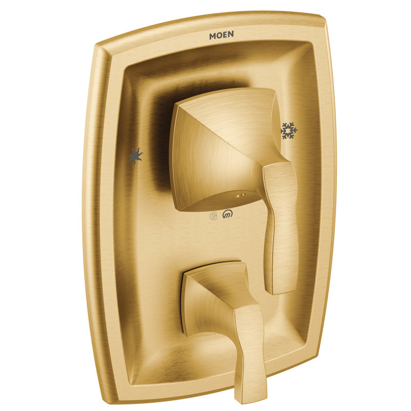 Voss Posi-Temp with Built-in 3-Function Transfer Valve Trim Kit, Brushed Gold