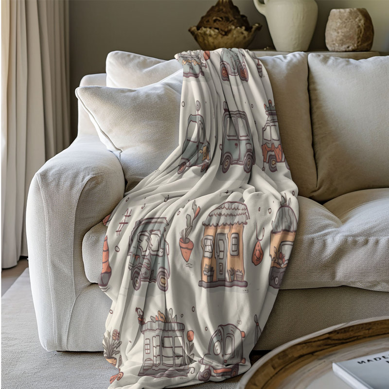 Compact Rides - 1 Piece Premium Blanket, Twin
