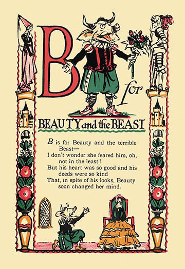 «B for Beauty and the Beast» par Tony Sarge, impression