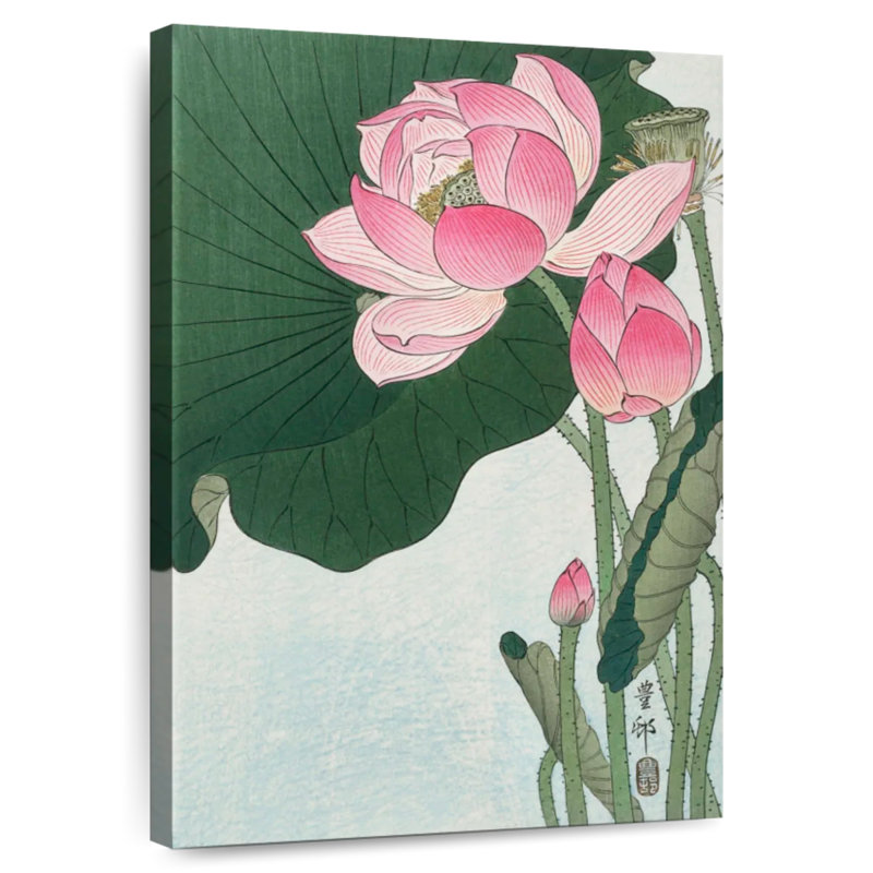 Harnek Blooming Lotus Flowers 1920-1930, 30" H x 20" W