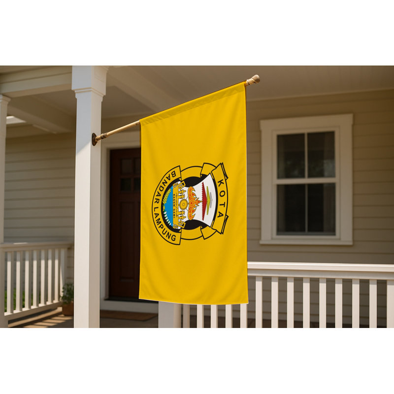 Drapeau Bandar Lampung City - drapeau extérieur