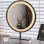 Coiffeuse avec miroir lumineux, 5 tiroirs, 1 chaise