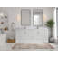 Alys l 84 po x P 22 po. Meuble-lavabo double Alys avec quartz 2 po (option poignées)-91757872