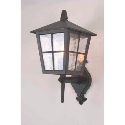 Florian Black Outdoor Wall Lantern