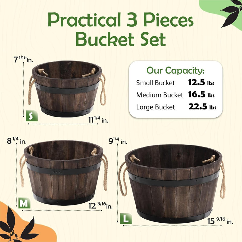 Sandhu Wood Planter Box, Walnut