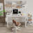 Writing Desk With Power Outlets Rectangle Computer Desk-941410723-939724222
