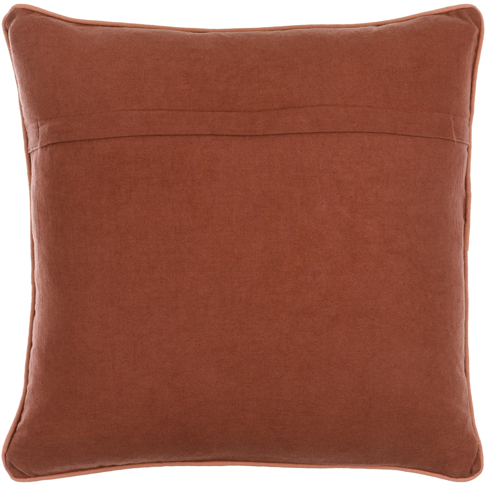Veola Cotton Throw Pillow, 20" x 20", Down, Dark Plum
