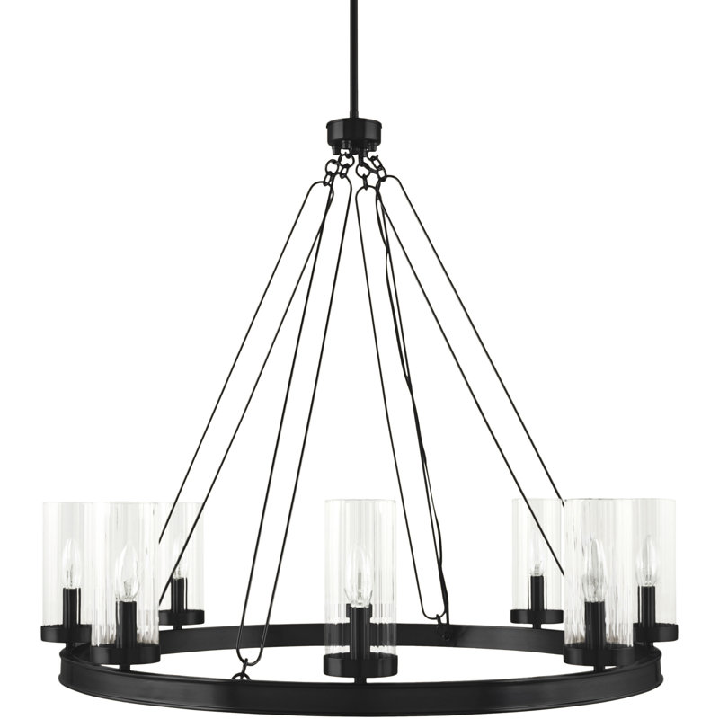 Patterson Chandelier, Matte Black