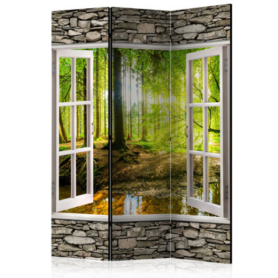 Chaouen Solid Wood Folding Room Divider