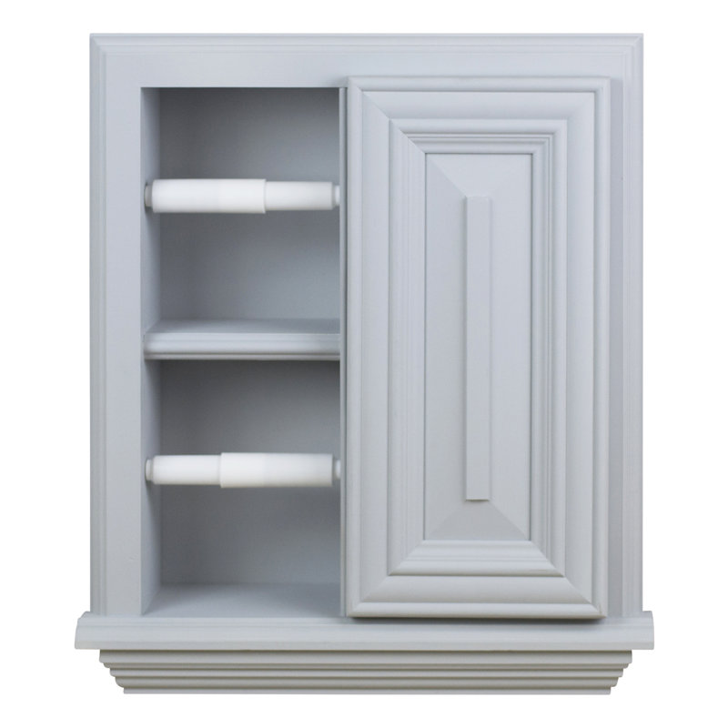 Porte-papier hygiénique encastré Hansford, Apprêté gris