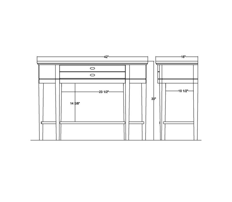 42'' Console Table