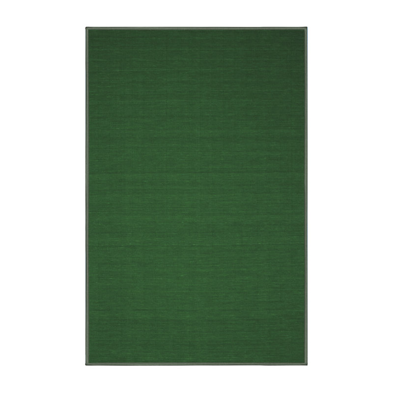 Tapis contemporains vert émeraude lavable à la machine 189, Rectangle 2 pi x 3 pi