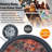 Fire Pits for Outside Wood Burning，3 in 1 Split Fire Pit with Rotating Table, Grill, Poker & Waterproof Cover, Portable Heavy Duty Steel Outdoor Firepit for Camping, Patio, Backyard