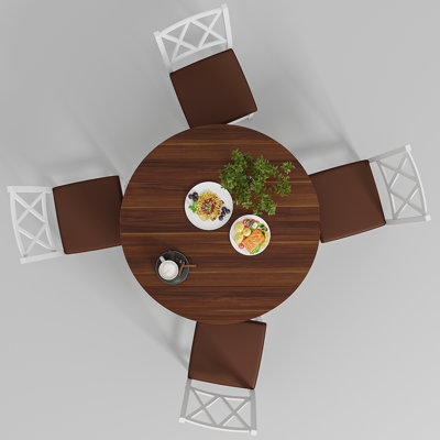 Ensemble de table de salle à manger extensible 5 pièces 35,4 po