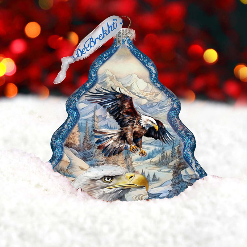4'' Glass Hanging Figurine Ornament