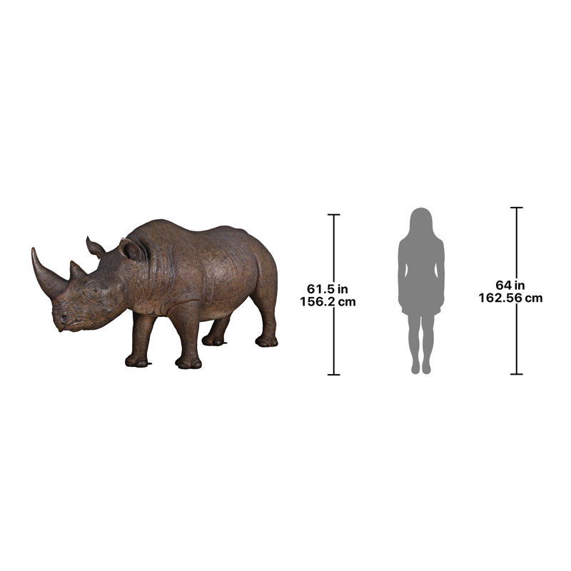 Statue de rhinocéros grandeur nature