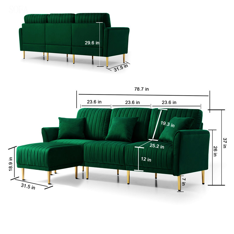 Canapé modulaire d'angle
