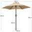 Charlean 226cm Tilt Parasol-299226682