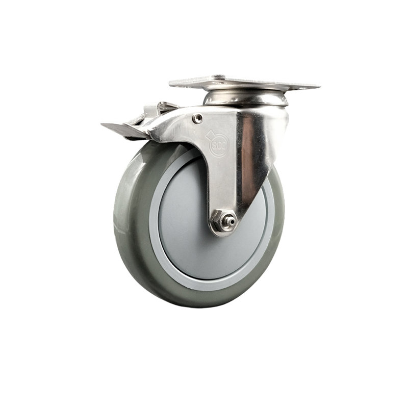 Polyurethane Casters, Gray