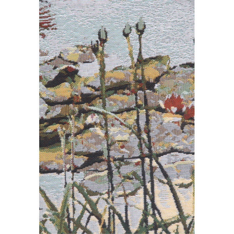 Waterlily Monet's Garden Cotton Euro Pillow Cover