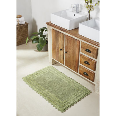 Tapis pour salle de bain 100% coton Rasika