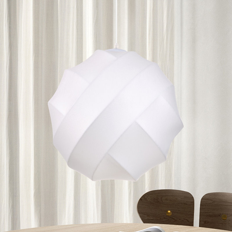 Julyus 1 - Light Single Globe Fabric Pendant, 11.81" H x 11.81" W