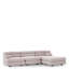 Outdoor Modular Sofa Malaga mauritius light grey - Ottoman