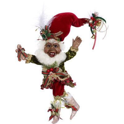 African American Cookies And Milk Elf, Small - 11 Inches