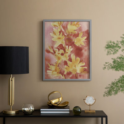Reproduction encadrée «Ble donnant des fleurs I» - bois massif