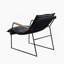 Chaise d'appoint, fauteuil avec structure en métal