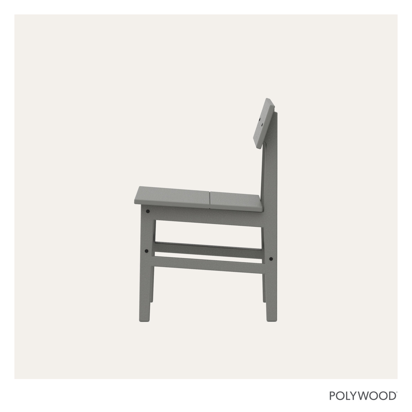 Patio Side Chair, Gray
