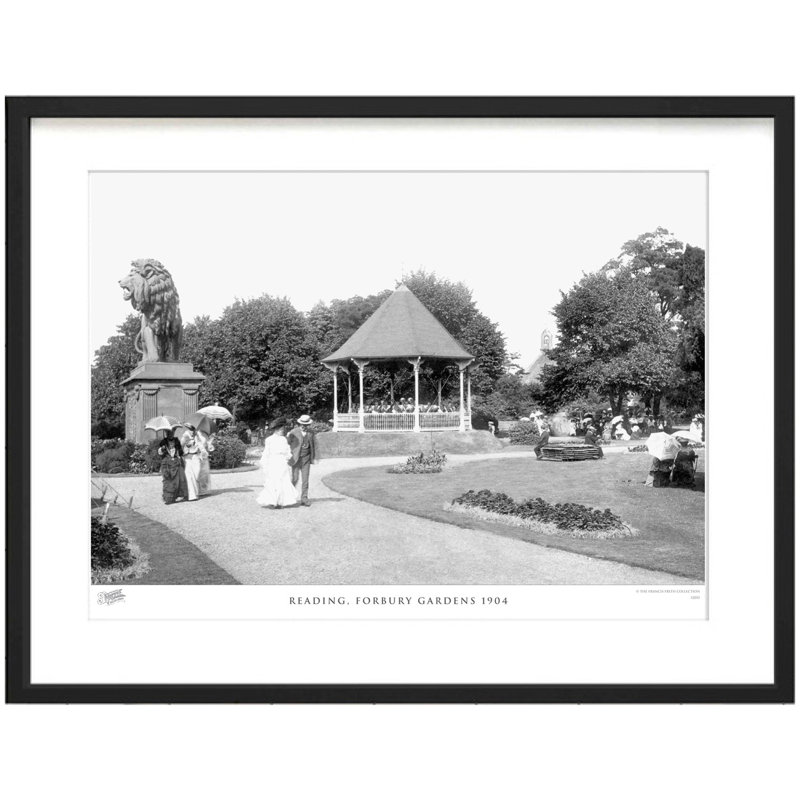 Reading, Forbury Gardens 1904 1 Piece Single Picture Frame Wall Art, 60cm H x 80cm W x 2.3cm D