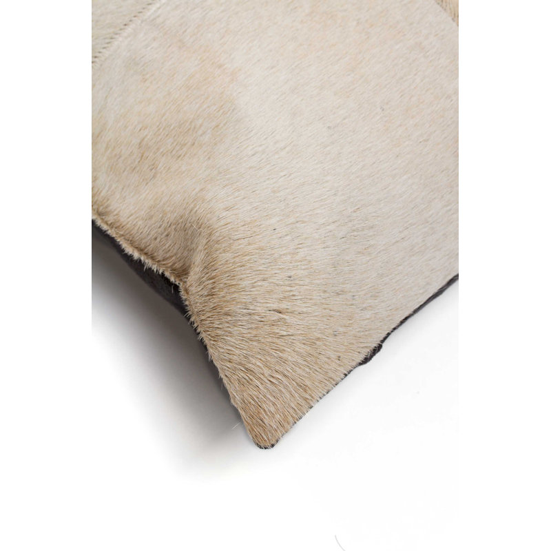 Torino Leather Throw Pillow, Solid Color, Natural