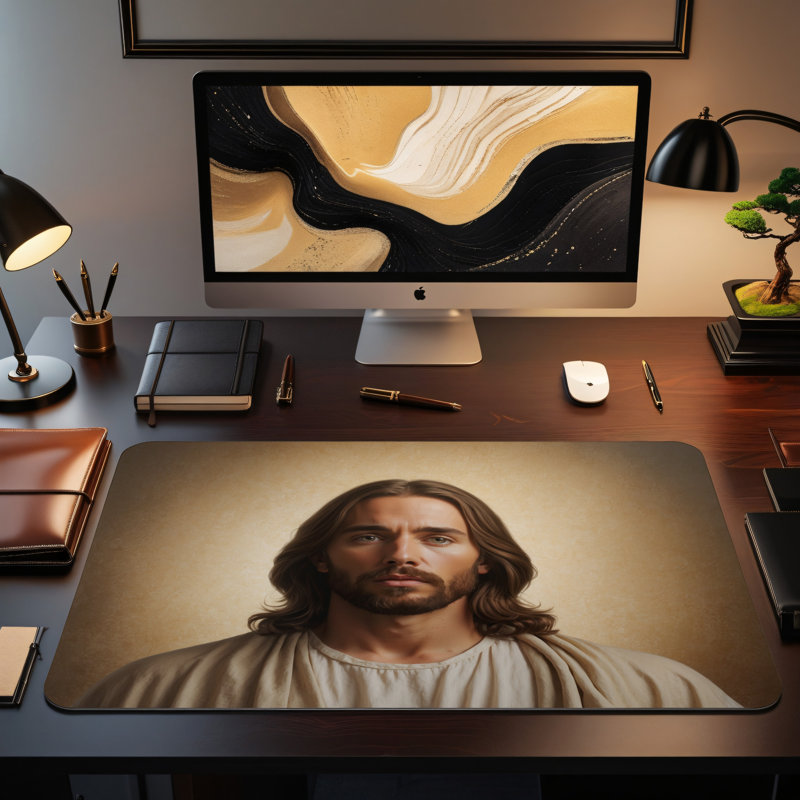 Polyester Desk Pad, 31.5x15.5