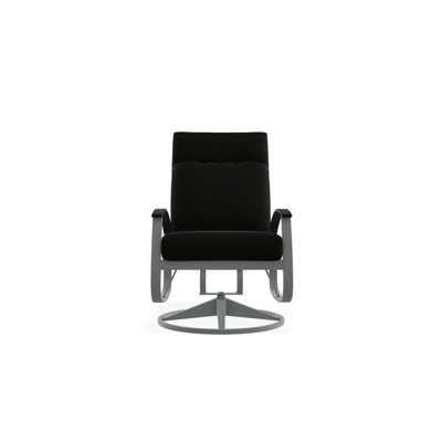 Chaise de patio pivotante avec coussins Askar