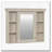 35" x 28" Wall Bathroom Cabinet with Mirror,Cabinet,6 Open Shelves-1660299668
