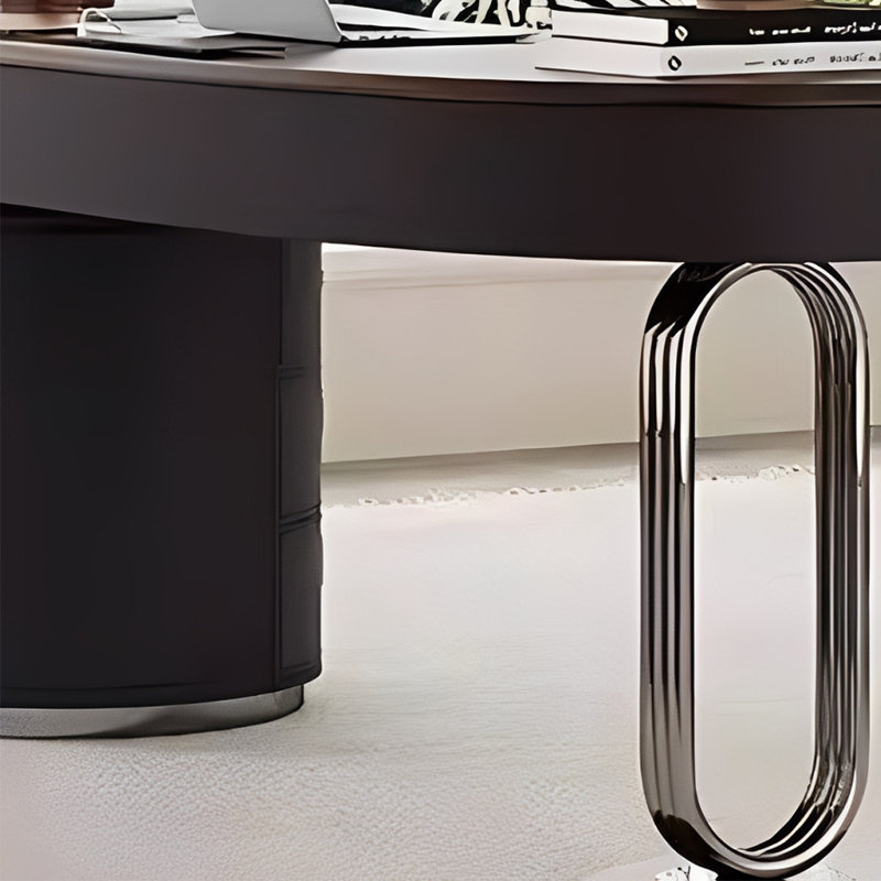 Stainless Steel Computer Desk, 29.52" H x 78.74" W x 27.55" D
