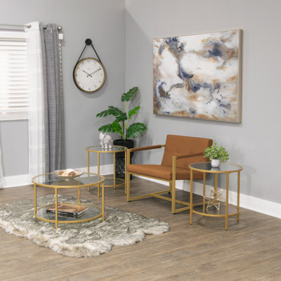 Lisabelle Glass Top Coffee Table