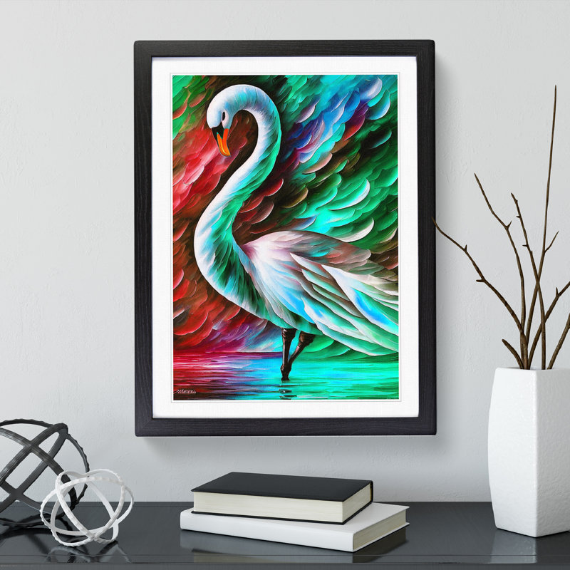 Swan Portrait No.2 - Framed Print